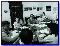 STS-6 crew debriefing