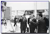 Young with visitors from France