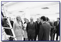 Young with visitors from France